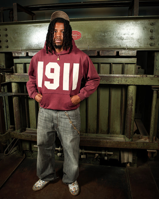 Crimson Vintage 1911 Hoodie