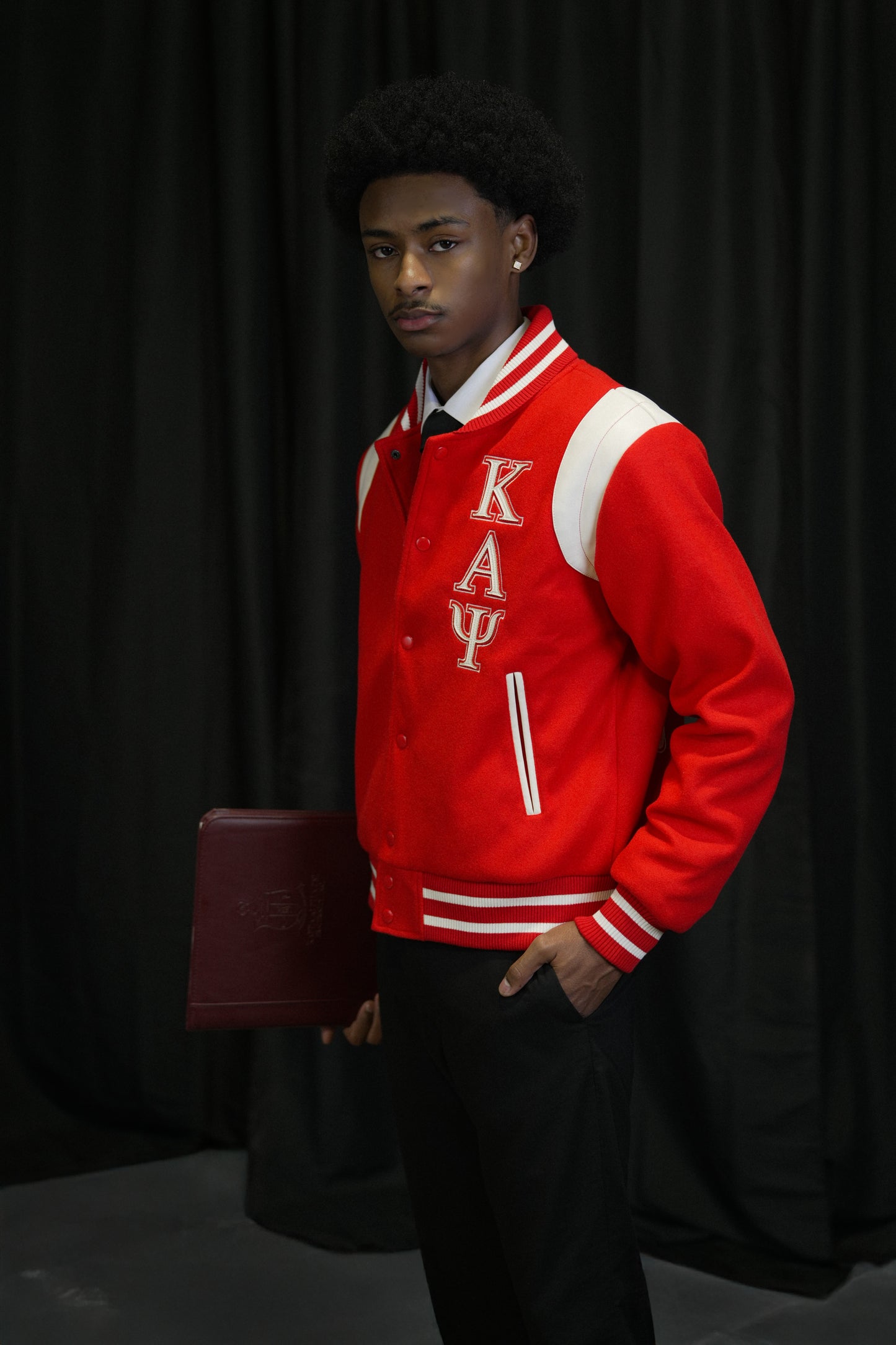 Red Kappa Alpha Psi Teddy Jacket