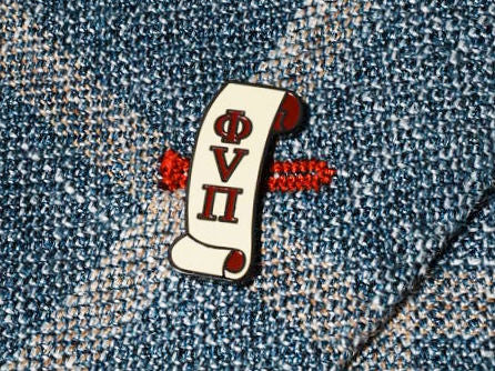 Phi Nu Pi Scroll Lapel Pin