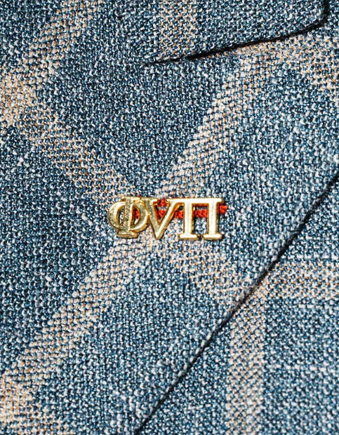 Phi Nu Pi Letters (Gold) Lapel Pin