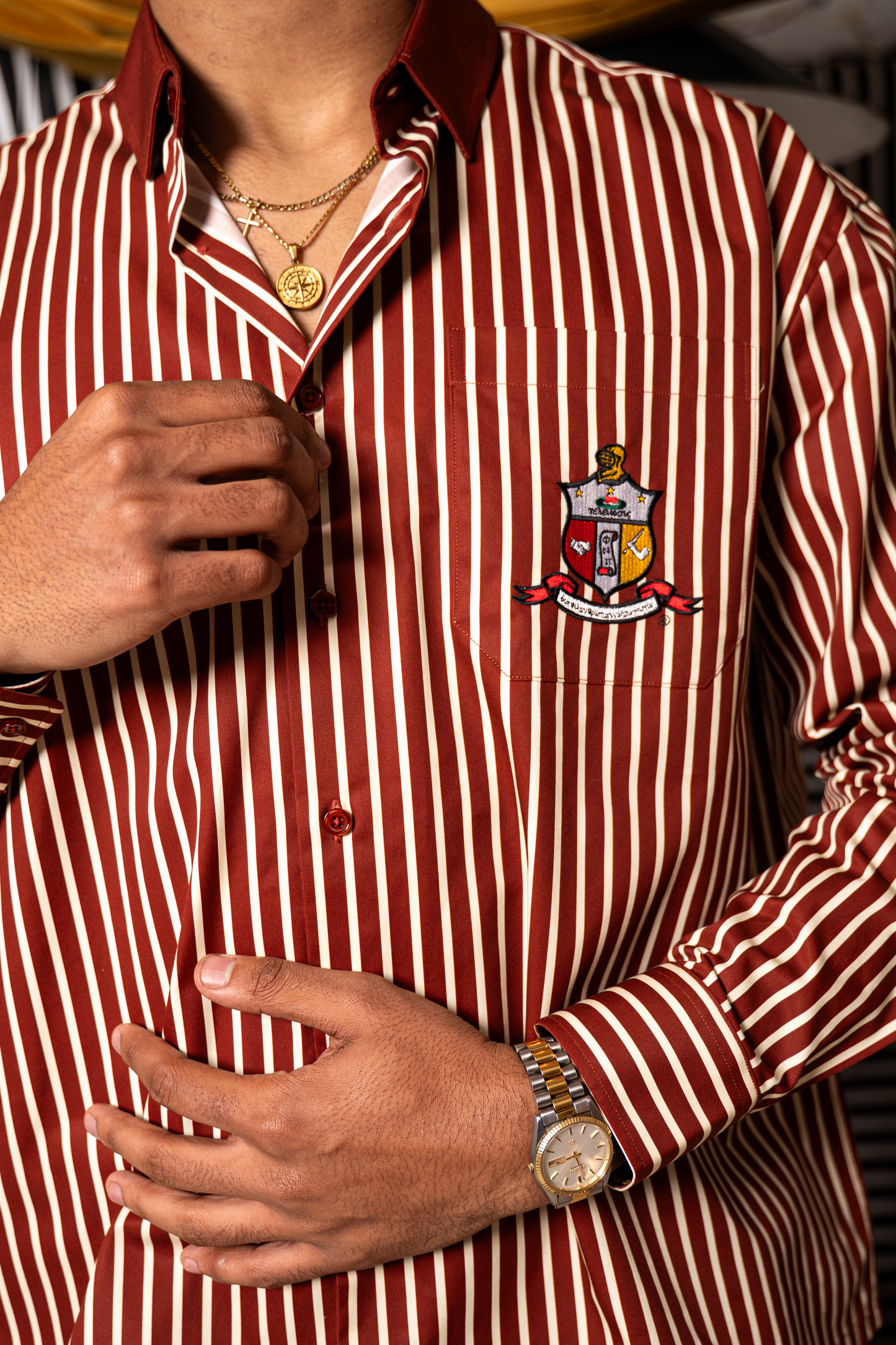 COA Striped Button Down